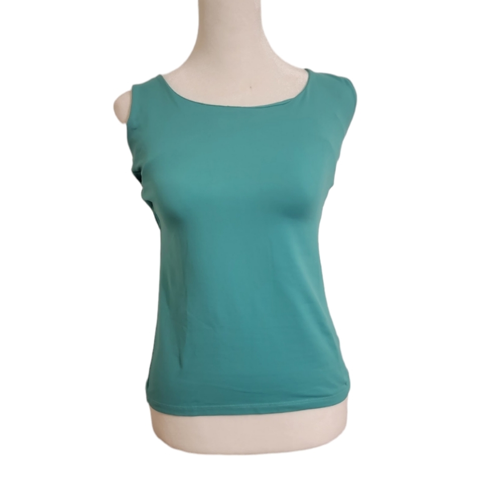 Zara size medium blue ruched tank top
